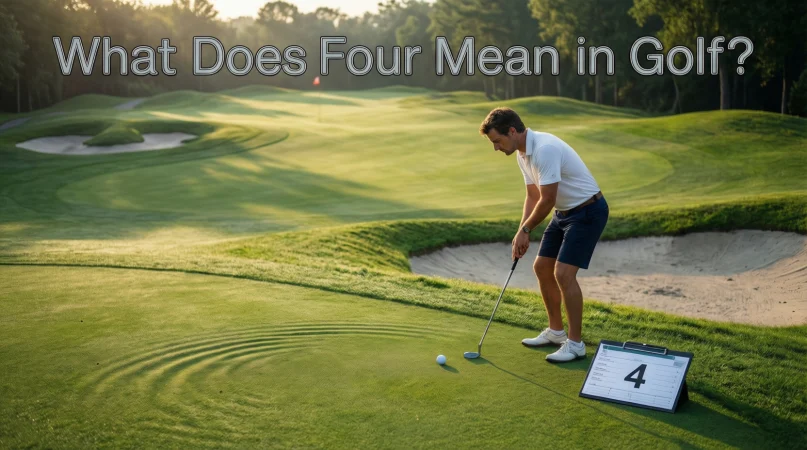 what does four mean in golf