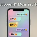 what does hy mean in a text