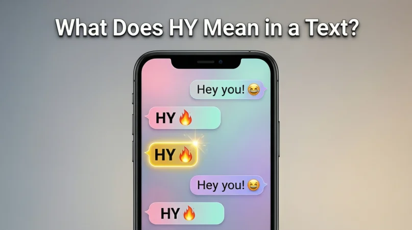 what does hy mean in a text