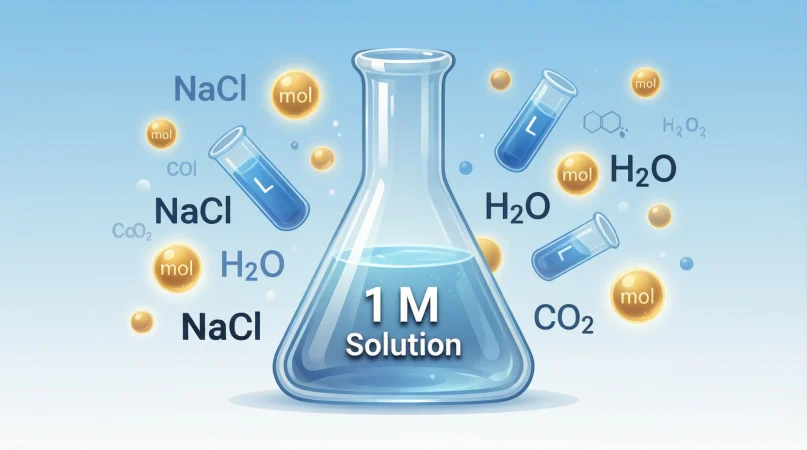 what does m mean in chemistry