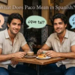 what does paco mean in spanish