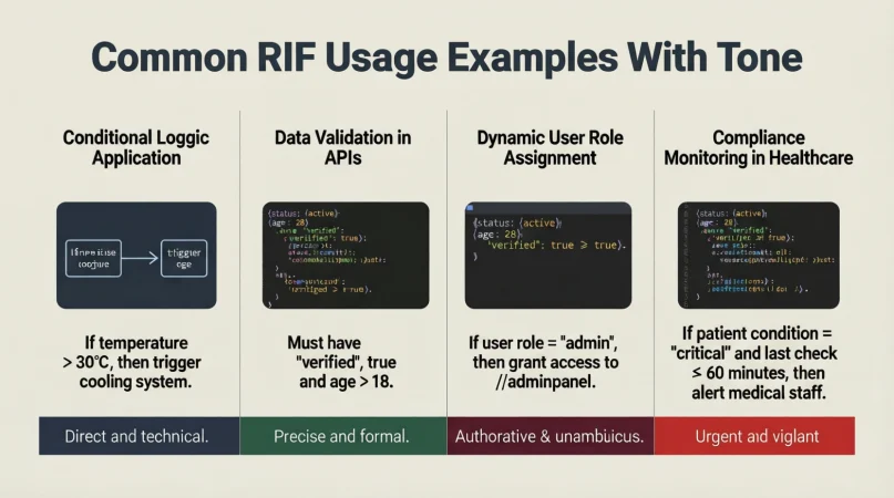 Common RIF Usage Examples With Tone