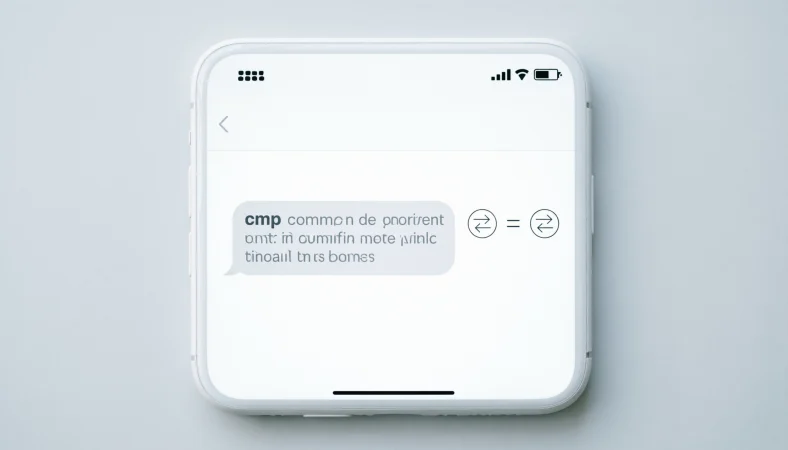 what does cmp mean in text