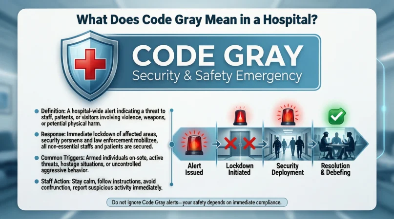 What Does Code Gray Mean in a Hospital?