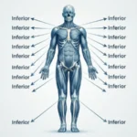 what does inferior mean in anatomy