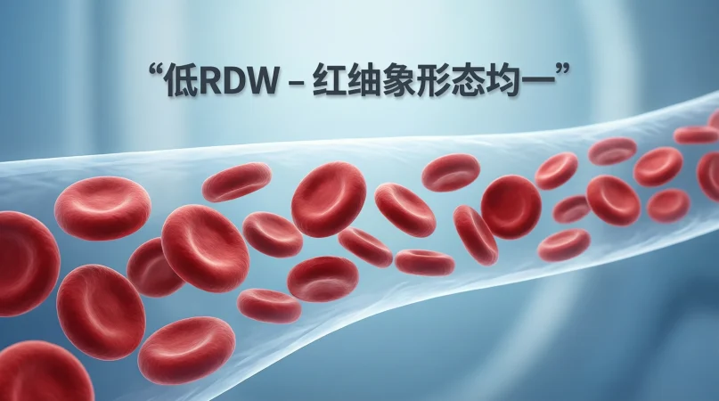 what does low rdw mean in a blood test