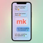 what does mk mean in text