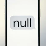 what does null mean in text