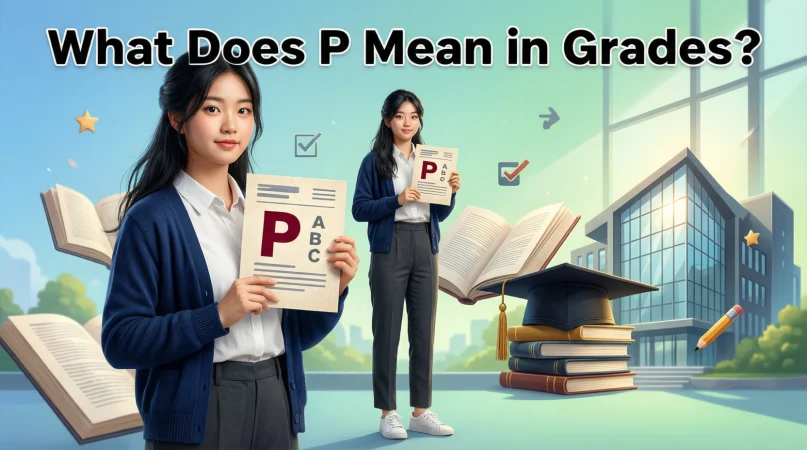 what does p mean in grades
