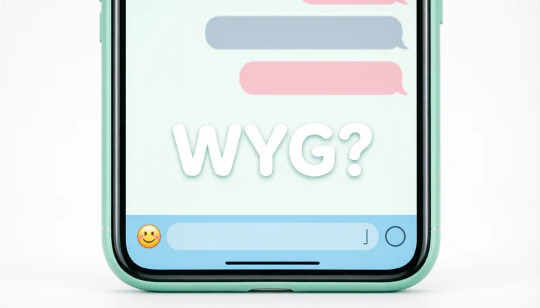 what does wyg mean in text
