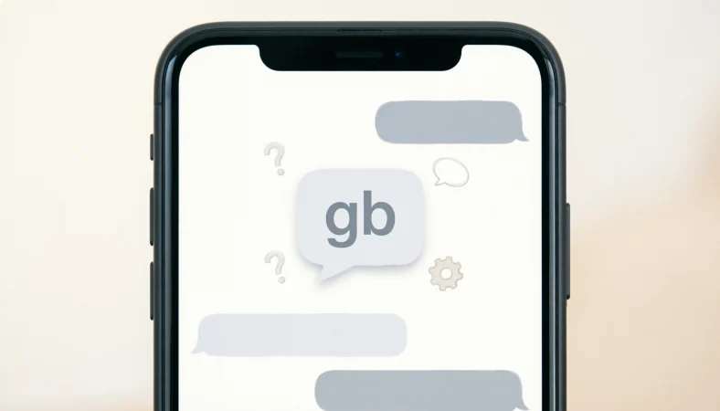 what does gb mean in text