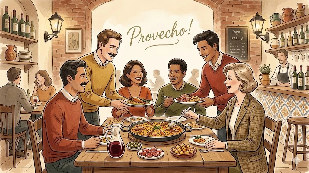what does provecho mean in english