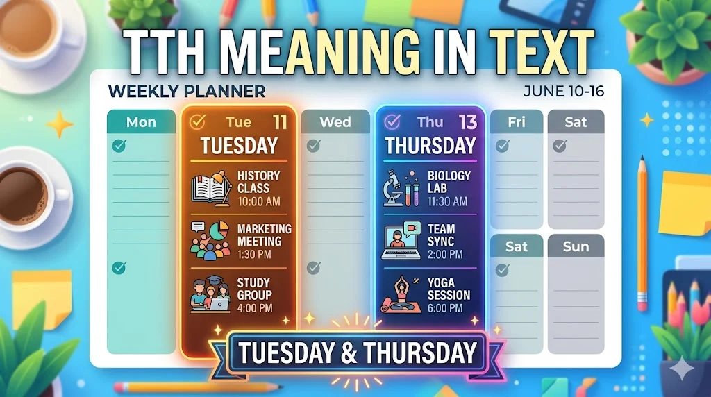 what does tth mean in text