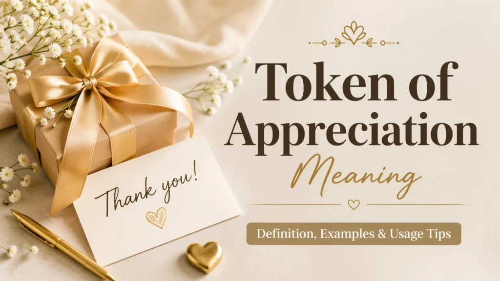 token of appreciation meaning