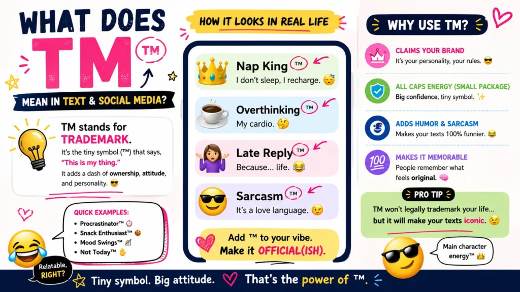 what do tm mean in text